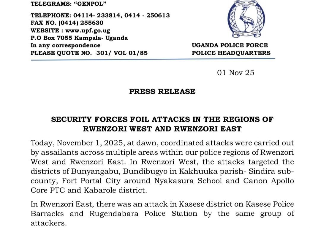 Abazigu balumbye ebitebe bya police mu bitundu bye Rwenzori - waliwo abattiddwa