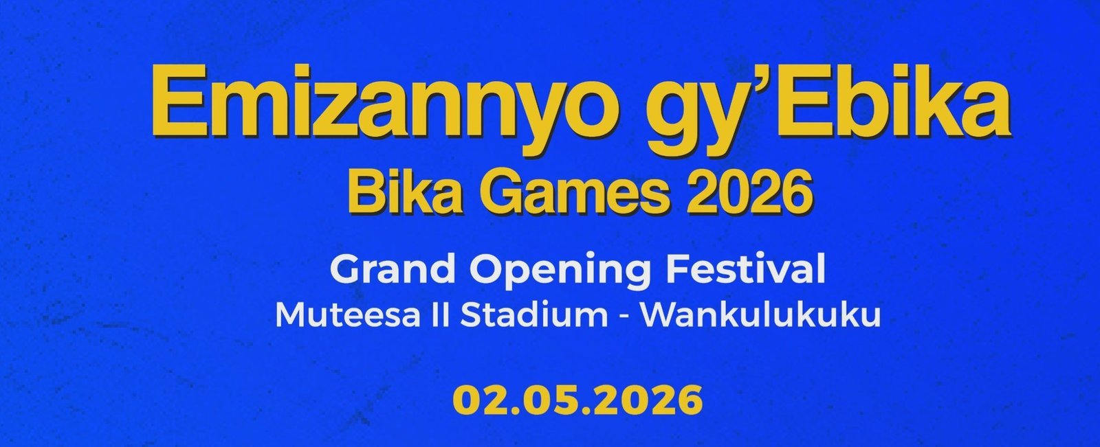 Emipiira egiggulawo empaka z'ebika by'Abaganda 2026 - okuyingira mu kisaawe e Wankulukuku kwa shs 5000/=