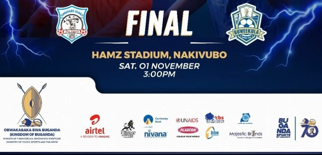 Masaza Cup Finals 2025 - nga 01 November, mu kisaawe e Nakivubo